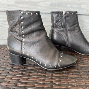 Rebecca Minkoff Leather Studded Accents Ankle Boots, Size 9